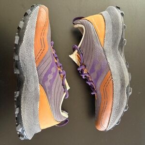 Saucony Endorphin Trail running shoes brown purple‎ limited men 9.5 sneakers